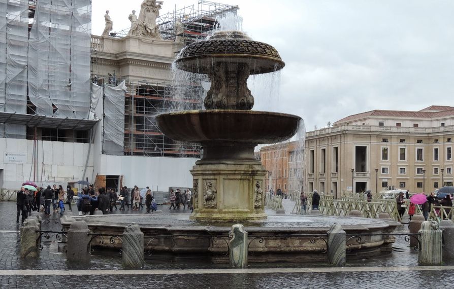 Rzym, fontanny, Włochy, małe dzieła sztuki