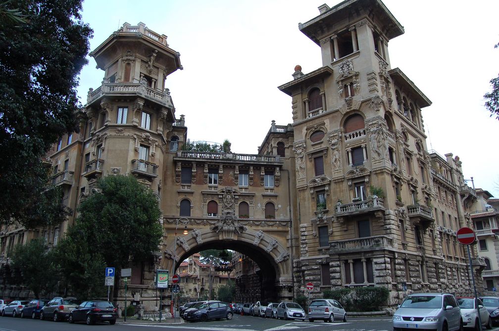 Quartiere Coppede, Rzym, Art Nouveau, architektura Rzymu